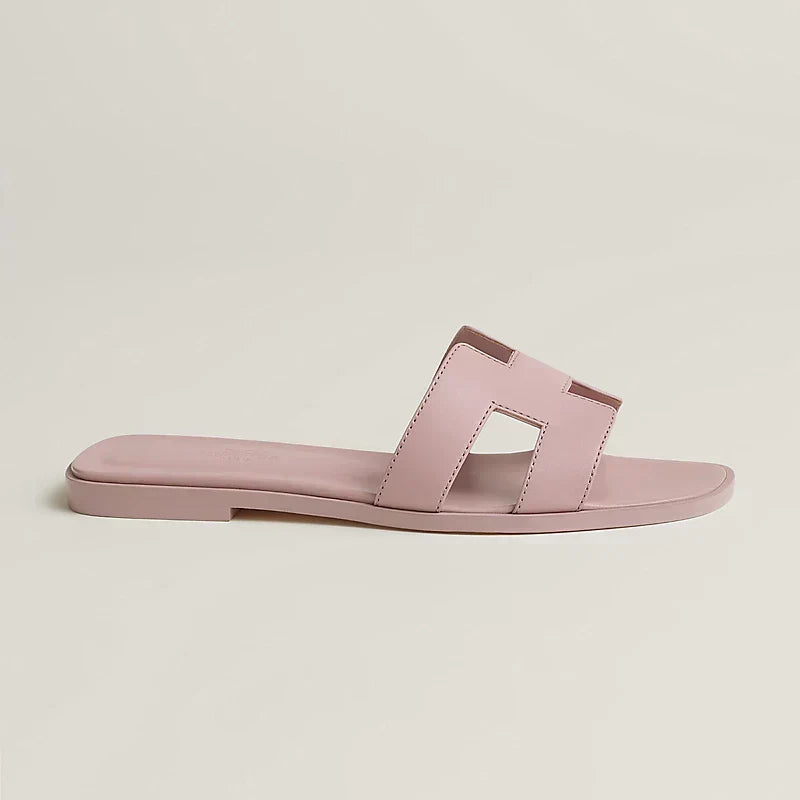 Hermes - Claquettes Rose Cancan